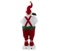 2 FT Animated Elf Santa With Hammer -Christmas Decoration Shop 0671401824c