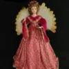 32" Red & Gold Animated Musical Angel Tree Topper