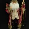 2 FT Burgundy & Gold Santa Claus
