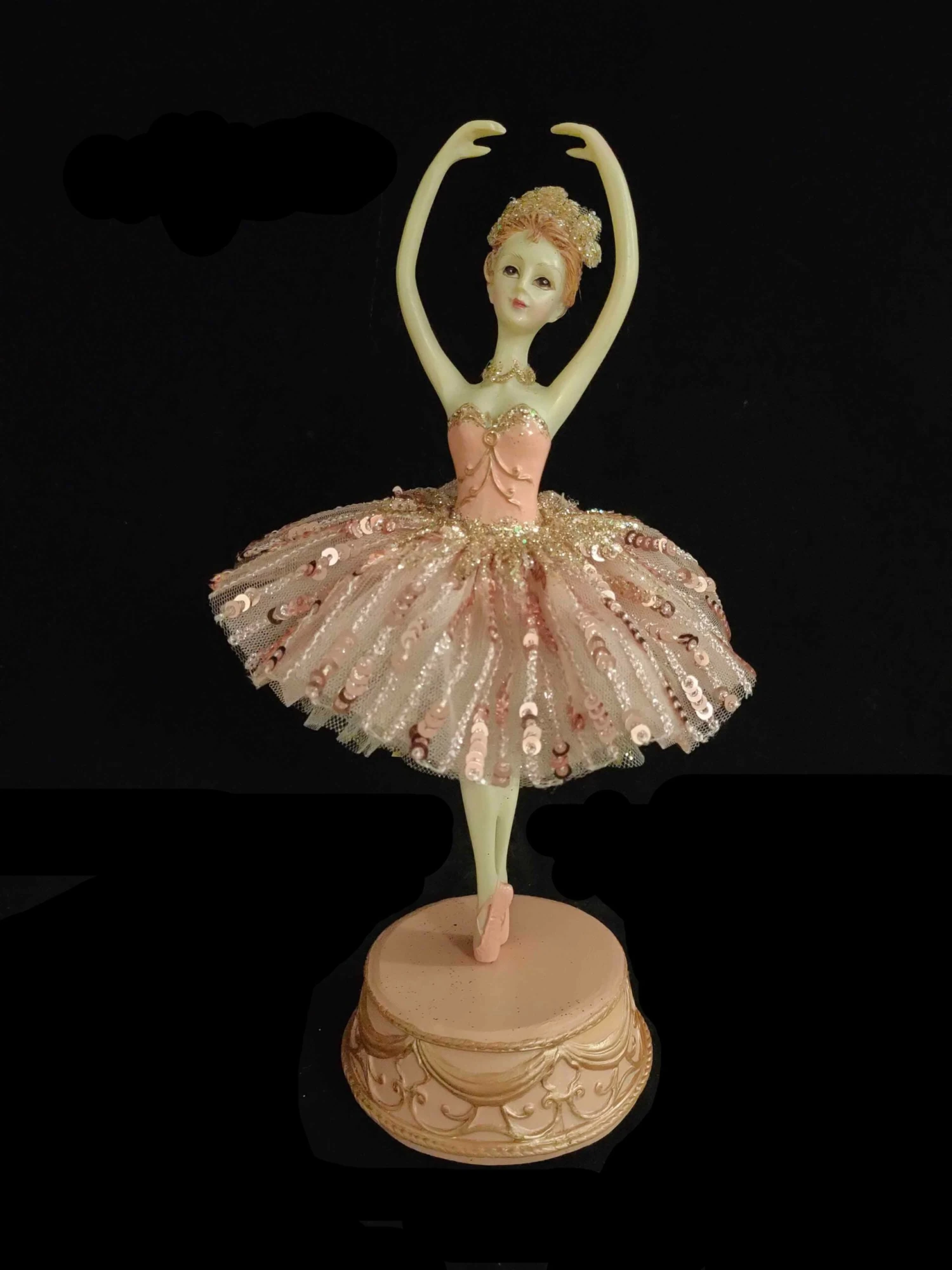 13" Pink Ballerina Music Box 1 13" Pink Ballerina Music Box