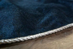 48" Blue Velvet Tree Skirt With Silver Cord Edge -Christmas Decoration Shop 0671402134C