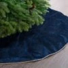 60" Navy Blue Velvet Tree Skirt