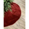 64" Burgundy Faux Fur Tree Skirt