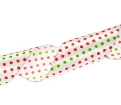4" X 10 YD Red & Green Polka Dot Ribbon 9 4" X 10 YD Red & Green Polka Dot Ribbon -Christmas Decoration Shop 0671402687 1