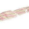 4" X 10 YD Red & Green Polka Dot Ribbon