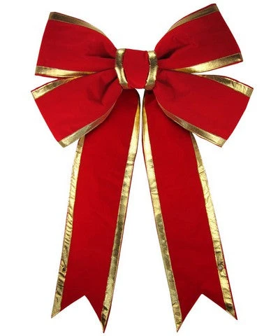 8 FT Red & Gold Bow 1 8 FT Red & Gold Bow
