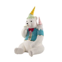 3.5 FT Polar Bear With Ice Cream -Christmas Decoration Shop 0671405724 3
