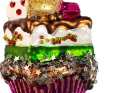 4" Layered Cupcake Assorted Ornament Set Of 6 -Christmas Decoration Shop 0671406907C