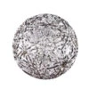 8" Silver Snowflake Matte Ornament Set Of 2