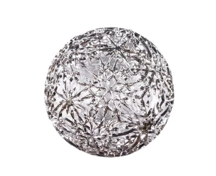 8" Silver Snowflake Matte Ornament Set Of 2 1 8" Silver Snowflake Matte Ornament Set Of 2