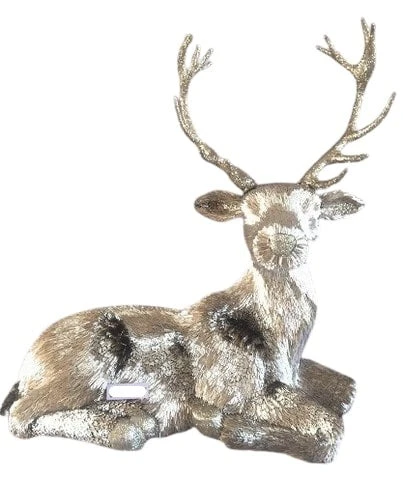 3 FT Gold Lying Deer 2 3 FT Gold Lying Deer - Image 2