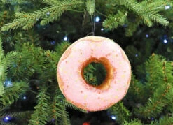 5" Pink Donut With Sprinkles Ornament Set Of 6 5 5" Pink Donut With Sprinkles Ornament Set Of 6 -Christmas Decoration Shop 0671408338WEB