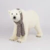 2.5 FT Polar Bear With Scarf