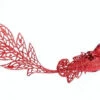 12" Red Long Tail Bird Set Of 6