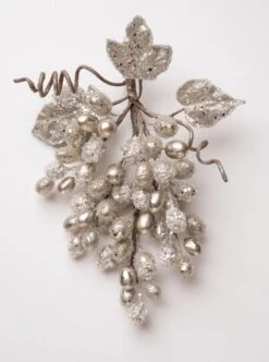 13" Grape Cluster With Leaves Set Of 2 11 13" Grape Cluster With Leaves Set Of 2 -Christmas Decoration Shop 0671408821