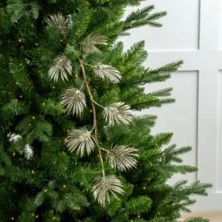 29" Diamond Leaf Spray Set Of 6 -Christmas Decoration Shop 0671409036 2