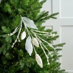 32" Glittered Twig Spray Set Of 6 11 32" Glittered Twig Spray Set Of 6 -Christmas Decoration Shop 0671409044 2