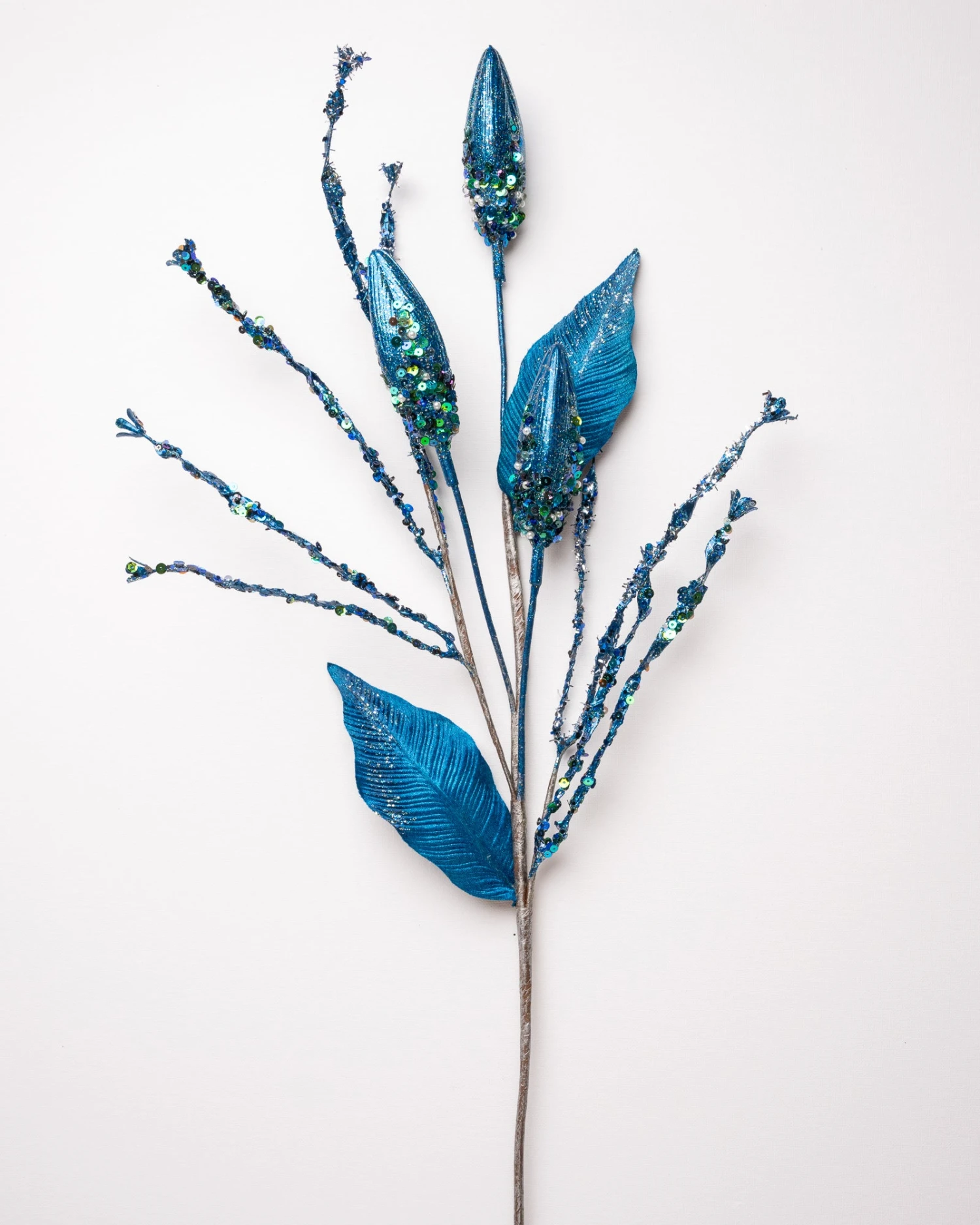 32" Glittered Twig Spray Set Of 6 1 32" Glittered Twig Spray Set Of 6