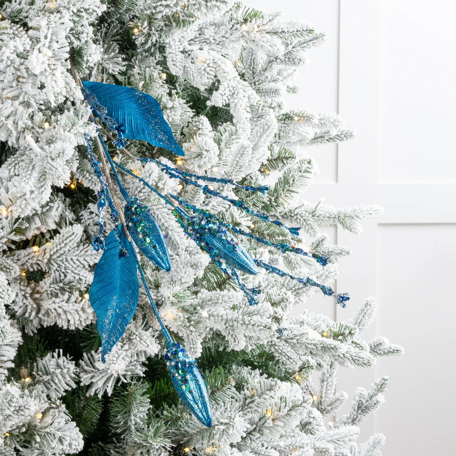 32" Glittered Twig Spray Set Of 6 2 32" Glittered Twig Spray Set Of 6 - Image 2