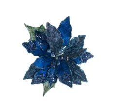 18" Poinsettia Stem Set Of 6 -Christmas Decoration Shop 0671409526B