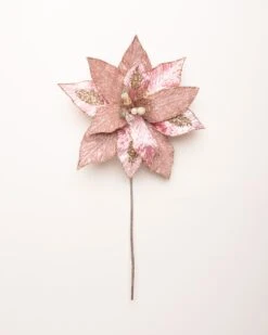 18" Poinsettia Stem Set Of 6