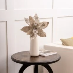 18" Poinsettia Stem Set Of 6 -Christmas Decoration Shop 0671409556 3