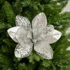 14" Poinsettia Pick Set Of 6 13 14" Poinsettia Pick Set Of 6 -Christmas Decoration Shop 0671409586 1