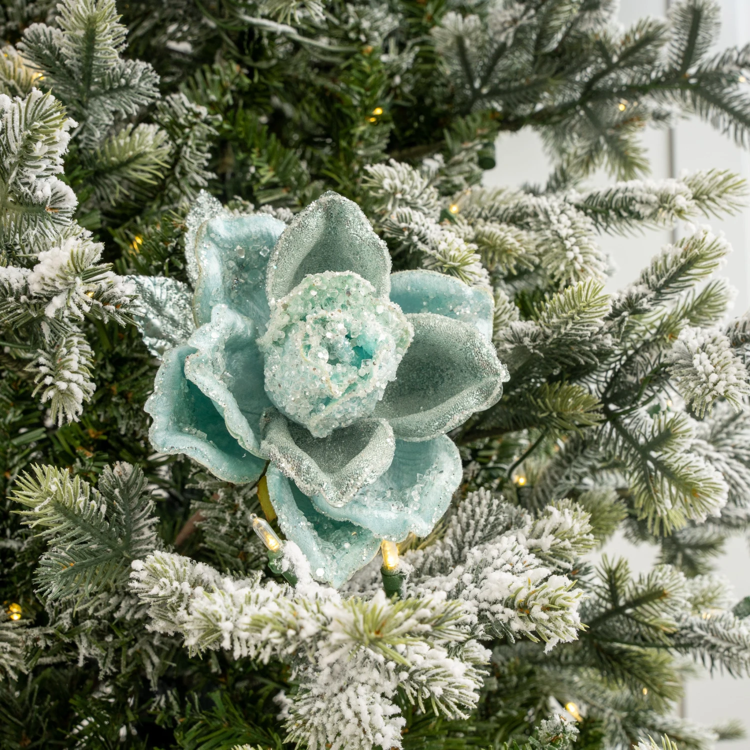 28" Ice Blue Rose Stem Set Of 6 2 28" Ice Blue Rose Stem Set Of 6 - Image 2