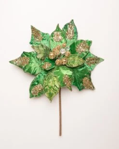 21" Giant Poinsettia Set Of 2 -Christmas Decoration Shop 0671409722