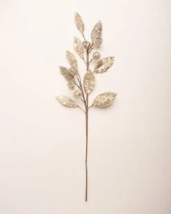 30" Icy Mini Pomegranate Leaf Spray Set Of 6 15 30" Icy Mini Pomegranate Leaf Spray Set Of 6 -Christmas Decoration Shop 0671409734