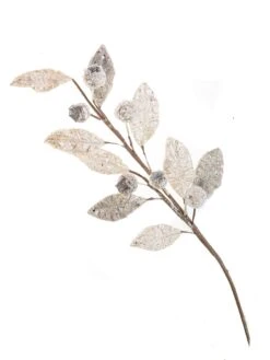 30" Icy Mini Pomegranate Leaf Spray Set Of 6 20 30" Icy Mini Pomegranate Leaf Spray Set Of 6 -Christmas Decoration Shop 0671409735A