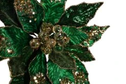 18" Icy Poinesttia Stem Set Of 6 -Christmas Decoration Shop 0671409738C