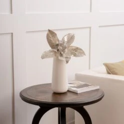 19" Icy Magnolia Leaf Set Of 4 8 19" Icy Magnolia Leaf Set Of 4 -Christmas Decoration Shop 0671409743 3