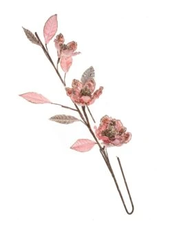 36" Pink Magnolia Leaf Spray Set Of 4