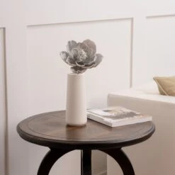 18" Silver & Icy Magnolia Stem Set Of 6 -Christmas Decoration Shop 0671409753 2