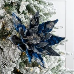 18" Poinsettia Set Of 2 -Christmas Decoration Shop 0671409771 2