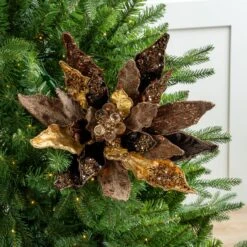 18" Poinsettia Set Of 2 -Christmas Decoration Shop 0671409772 2