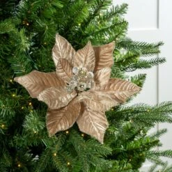 18" Poinsettia Set Of 6 20 18" Poinsettia Set Of 6 -Christmas Decoration Shop 0671409781 2