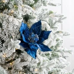 18" Poinsettia Set Of 6 23 18" Poinsettia Set Of 6 -Christmas Decoration Shop 0671409783 2