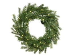 Grandis Wreath Micro Warm White LED Battery Operated