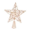 11" Gold Glitter Star Tree Topper Battery Operated LED Lights