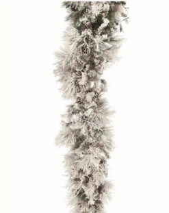 9 FT X 18" Bear Mountain Garland Pre-lit 150 Clear LED Lights 9 9 FT X 18" Bear Mountain Garland Pre-lit 150 Clear LED Lights -Christmas Decoration Shop 0671471209