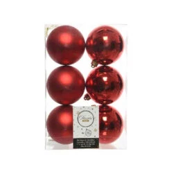 3" Shatterproof Shiny & Matte Ball Set Of 36 -Christmas Decoration Shop 0671490302