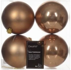 4" Shatterproof Shiny & Matte Ball Set Of 24 -Christmas Decoration Shop 0671490403updated