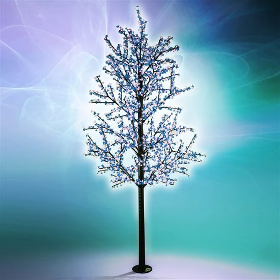 13 FT Dynamic LED Pure White & Blue Cherry Blossom Tree 1 13 FT Dynamic LED Pure White & Blue Cherry Blossom Tree