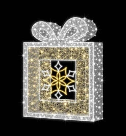 6 FT X 4 FT Warm White LED Gift Box