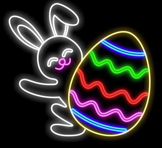 3 FT X 3 FT Multicolor LED Bunny 1 3 FT X 3 FT Multicolor LED Bunny