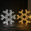 2 FT 3D Snowflake Cool White With Cool White Flashing Effects