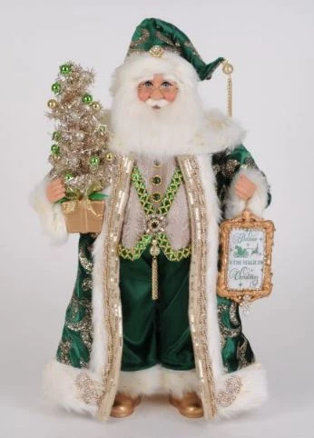 Karen Didion Originals 19" Jade Elegance Santa 1 Karen Didion Originals 19" Jade Elegance Santa