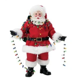 Possible Dreams 10.5" Santa With Lights